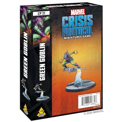 Atomic , Marvel Crisis Protocol: Character Pack: Green Goblin, Miniatures Game, Ages 10+, 2+ Players, 45 Minutes Playing Time Atomic , Marvel Crisis Protocol: Character Pack: Green Goblin, Miniatures Game, Ages 10+, 2+ Players, 45 Minutes Playing Time