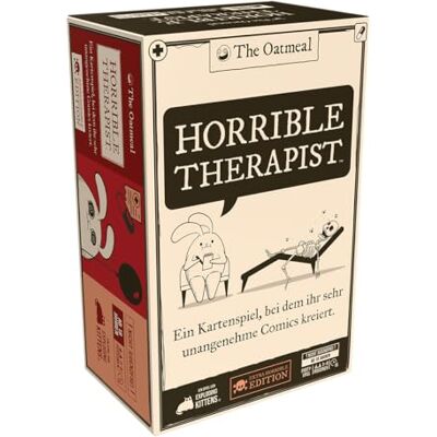 Exploding Kittens , Horrible Therapist, Partyspiel, Kartenspiel, 3-8 Spieler, ab 18+ Jahren, 15 Minuten, Deutsch Exploding Kittens , Horrible Therapist, Partyspiel, Kartenspiel, 3-8 Spieler, ab 18+ Jahren, 15 Minuten, Deutsch