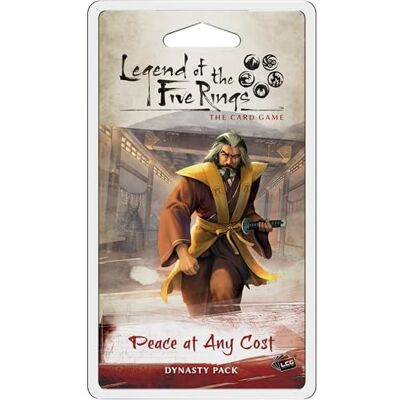 Fantasy Flight Games , Legend of The Five Rings: Peace at Any Cost Dynasty Pack, Living Card Game, 2 Players, Ages 8+, 15+ Minutess Playing Time Fantasy Flight Games , Legend of The Five Rings: Peace at Any Cost Dynasty Pack, Living Card Game, 2 Players, Ages 8+, 15+ Minutess Playing Time