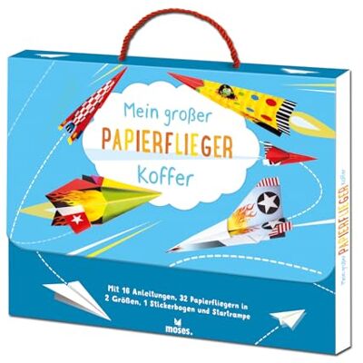 moses Mein großer Papierflieger-Koffer, White, zwei Größen moses Mein großer Papierflieger-Koffer, White, zwei Größen