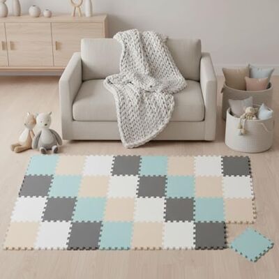 LittleTom Spielmatte Baby Puzzlematte Pastellfarben 36 Matten je 30x30 cm Krabbelmatte 180x180 cm Bodenmatte Kinder Puzzle Teppich Kinderzimmer Bodenschutzmatte Spielteppich EVA Schaumstoffmatte LittleTom Spielmatte Baby Puzzlematte Pastellfarben 36 Matten je 30x30 cm Krabbelmatte 180x180 cm Bodenmatte Kinder Puzzle Teppich Kinderzimmer Bodenschutzmatte Spielteppich EVA Schaumstoffmatte