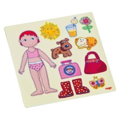 HABA Magnetspiel-Box Anziehpuppe Lilli – Magnetpuzzle für Kinder ab 3 Jahren – Mit 54 Teilen & 4 Szenen – Magnetisches Anziehspiel in praktischer Metallbox – 1007392001 HABA Magnetspiel-Box Anziehpuppe Lilli – Magnetpuzzle für Kinder ab 3 Jahren – Mit 54 Teilen & 4 Szenen – Magnetisches Anziehspiel in praktischer Metallbox – 1007392001