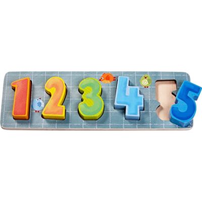 HABA 305405 Holzpuzzle Zähl mal!, Holzpuzzle ab 1 Jahr, made in Germany, bunt HABA 305405 Holzpuzzle Zähl mal!, Holzpuzzle ab 1 Jahr, made in Germany, bunt