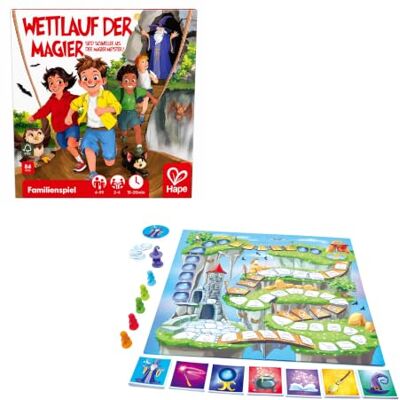 Hape Wettlauf der Magier, Brettspiel, Familienspiel für Kinder ab 4 Jahren Hape Wettlauf der Magier, Brettspiel, Familienspiel für Kinder ab 4 Jahren