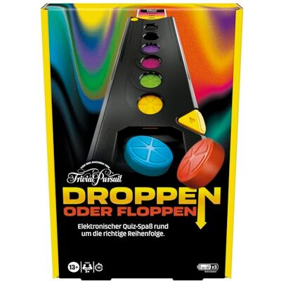 Hasbro - Droppen oder Floppen - Elektronischer Turm - Partyspiel Hasbro - Droppen oder Floppen - Elektronischer Turm - Partyspiel