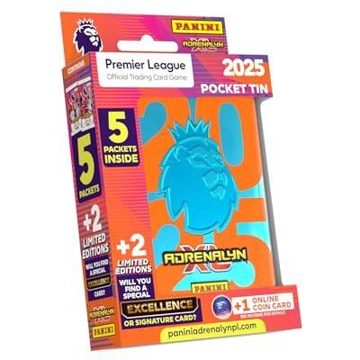 Panini Premier League 2024/25 Adrenalyn XL Sammelkarten zum Sammeln, 43 Karten, 2 limitierte Auflage, 1 Online-Münze Panini Premier League 2024/25 Adrenalyn XL Sammelkarten zum Sammeln, 43 Karten, 2 limitierte Auflage, 1 Online-Münze