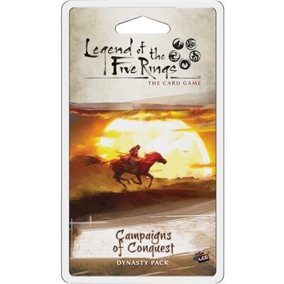Fantasy Flight Games , Legend of The Five Rings LCG: Campaigns of Conquest Dynasty Pack, Card Game, 2 Players, Ages 14+, 45 to 90 Minute Playing Time Fantasy Flight Games , Legend of The Five Rings LCG: Campaigns of Conquest Dynasty Pack, Card Game, 2 Players, Ages 14+, 45 to 90 Minute Playing Time