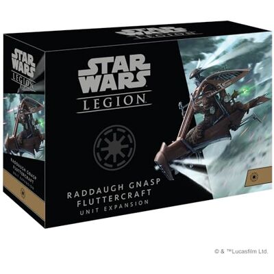 Atomic Star Wars Legion: Galactic Republic Expansions: Raddaugh Gnasp Fluttercraft Unit Expansion Miniatures Game Ages 14+ 2 Players 90 Minutes Playing Time Atomic Star Wars Legion: Galactic Republic Expansions: Raddaugh Gnasp Fluttercraft Unit Expansion Miniatures Game Ages 14+ 2 Players 90 Minutes Playing Time