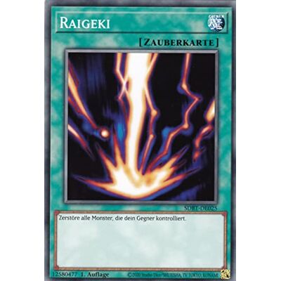 TCG Yu-Gi-Oh Card Trading Card Kartenspiel 1 Stück Raigeki Common Deutsch 1. Auflage mit Versandschutz Structure Deck: Beware of Traptrix TCG Yu-Gi-Oh Card Trading Card Kartenspiel 1 Stück Raigeki Common Deutsch 1. Auflage mit Versandschutz Structure Deck: Beware of Traptrix