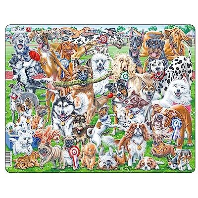 Larsen Puzzle CZ6 – Niedliche Hunde, Alter 3–6, Rahmenpuzzle für Kinder, 32 Teile, liebevoll illustriert, fördert Feinmotorik & Konzentration Larsen Puzzle CZ6 – Niedliche Hunde, Alter 3–6, Rahmenpuzzle für Kinder, 32 Teile, liebevoll illustriert, fördert Feinmotorik & Konzentration