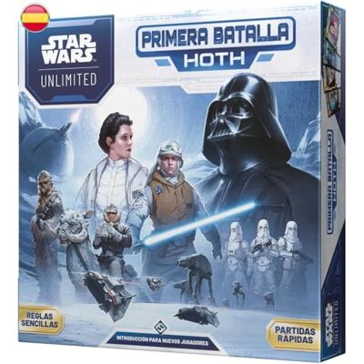 Asmodee Star Wars: Unlimited TCG – Erste Schlacht Hoth, Sammelkartenspiel mit vorgefertigten Decks für Kinder und Erwachsene, ab 12 Jahren, 2 oder älter, 20 Minuten, Spanisch Asmodee Star Wars: Unlimited TCG – Erste Schlacht Hoth, Sammelkartenspiel mit vorgefertigten Decks für Kinder und Erwachsene, ab 12 Jahren, 2 oder älter, 20 Minuten, Spanisch