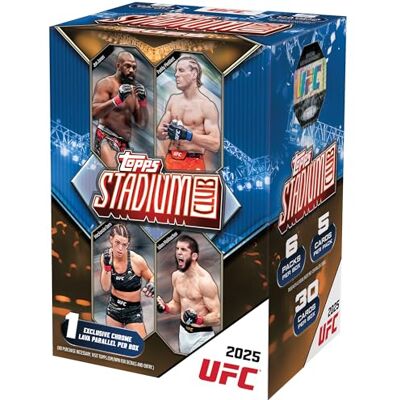 Topps 2025 Stadium Club, UFC, werksseitig versiegelt, Vorteilsbox Topps 2025 Stadium Club, UFC, werksseitig versiegelt, Vorteilsbox