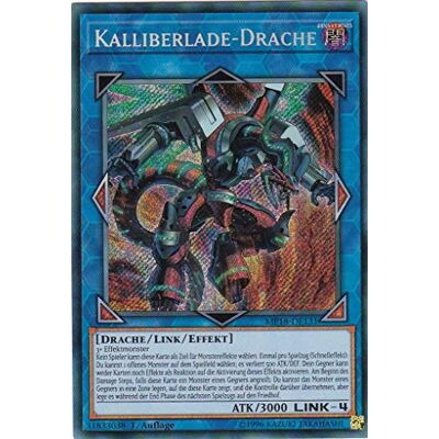 Konami MP18-DE131 Kalliberlade-Drache Secret Rare DE im Set mit Ultrapro Toploader Yugioh Konami MP18-DE131 Kalliberlade-Drache Secret Rare DE im Set mit Ultrapro Toploader Yugioh