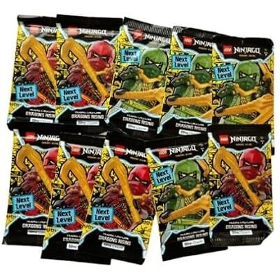 Lego Ninjago Dragons Rising Next Level 10x Booster Packs insgesamt 60 Karten Sammelkartenspiel TCG Lego Ninjago Dragons Rising Next Level 10x Booster Packs insgesamt 60 Karten Sammelkartenspiel TCG