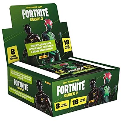 Panini Fortnite Trading Card Series 2 Box DA 18 Bustine Briefumschläge, Grün ( Spanien) Panini Fortnite Trading Card Series 2 Box DA 18 Bustine Briefumschläge, Grün ( Spanien)