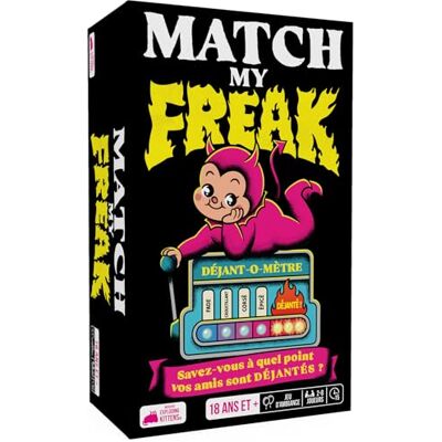 Asmodee Match My Freak – Exploding Kittens – Gesellschaftsspiel für Erwachsene – Gesellschaftsspiel unter Freunden – 18 Jahre und + – 2 bis 8 Spieler – 15 Minuten – französische Version Asmodee Match My Freak – Exploding Kittens – Gesellschaftsspiel für Erwachsene – Gesellschaftsspiel unter Freunden – 18 Jahre und + – 2 bis 8 Spieler – 15 Minuten – französische Version