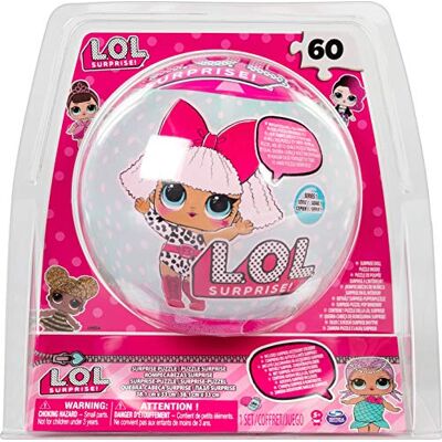 Cardinal Spin Master Games LOL Doll SphereTin Puzzle, 60 Teile, Poster und Sticker, L.O.L. Surprise Cardinal Spin Master Games LOL Doll SphereTin Puzzle, 60 Teile, Poster und Sticker, L.O.L. Surprise
