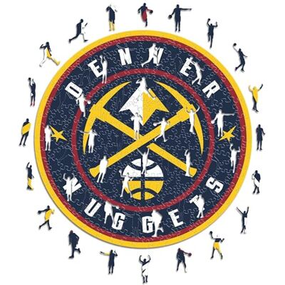 Iconic Puzzles Denver Nuggets, Logo, Holzpuzzle, offiziell lizenziert von der NBA, 100% nachhaltig, Größe S, 150 Teile Iconic Puzzles Denver Nuggets, Logo, Holzpuzzle, offiziell lizenziert von der NBA, 100% nachhaltig, Größe S, 150 Teile