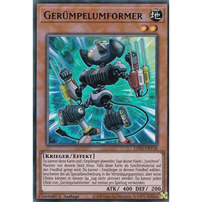 TCG LDS3-DE118 Gerümpelumformer Ultra Rare Deutsch 1. Auflage im Set mit Ultrapro Toploader Yugioh TCG LDS3-DE118 Gerümpelumformer Ultra Rare Deutsch 1. Auflage im Set mit Ultrapro Toploader Yugioh
