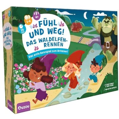 AUZOU Huch!, Fühl und Weg! Das Waldelfenrennen, Spannendes Elfen-Spiel, Suchspiel für Kinder, Kinderspiele ab 4, Interaktives Tastspiel, Für 1-4 Spieler ab 4 Jahren AUZOU Huch!, Fühl und Weg! Das Waldelfenrennen, Spannendes Elfen-Spiel, Suchspiel für Kinder, Kinderspiele ab 4, Interaktives Tastspiel, Für 1-4 Spieler ab 4 Jahren