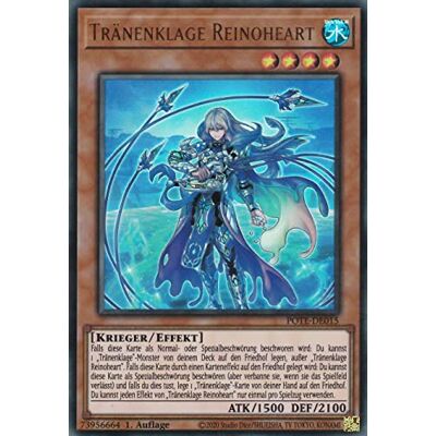 TCG POTE-DE015 Tränenklage Reinoheart Ultra Rare Deutsch 1. Auflage im Set mit Ultrapro Toploader Yugioh TCG POTE-DE015 Tränenklage Reinoheart Ultra Rare Deutsch 1. Auflage im Set mit Ultrapro Toploader Yugioh