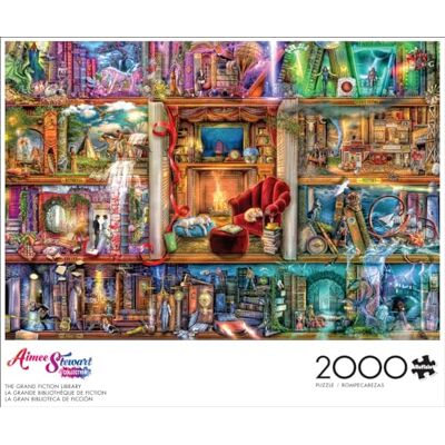 Buffalo Games Aimee Stewart The Grand Fiction Library 2000 Teile Puzzle für Erwachsene herausforderndes Puzzle perfekt für Spieleabende Fertige Puzzle-Größe ist 38,50 x 26,50 Buffalo Games Aimee Stewart The Grand Fiction Library 2000 Teile Puzzle für Erwachsene herausforderndes Puzzle perfekt für Spieleabende Fertige Puzzle-Größe ist 38,50 x 26,50