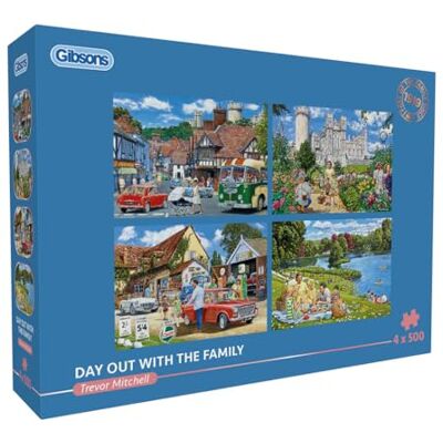 Gibsons Tag Mit Der Familie Games 4 x 500 Teile Multi-Box-Puzzle Nachhaltiges 100% Recyceltes Premium-Puzzle Für Erwachsene Tolles Geschenk Gibsons Tag Mit Der Familie Games 4 x 500 Teile Multi-Box-Puzzle Nachhaltiges 100% Recyceltes Premium-Puzzle Für Erwachsene Tolles Geschenk