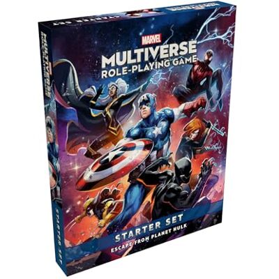 CMON Marvel Multiverse RPG: Escape from Planet Hulk, Starter-Set, Rollenspiel, ab 14 Jahren, 2-7 Spieler, 4 Stunden Spieldauer CMON Marvel Multiverse RPG: Escape from Planet Hulk, Starter-Set, Rollenspiel, ab 14 Jahren, 2-7 Spieler, 4 Stunden Spieldauer