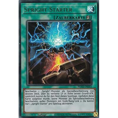 TCG POTE-DE055 Spright-Starter Ultra Rare Deutsch 1. Auflage im Set mit Ultrapro Toploader Yugioh TCG POTE-DE055 Spright-Starter Ultra Rare Deutsch 1. Auflage im Set mit Ultrapro Toploader Yugioh