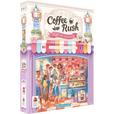 Asmodee Coffee Rush – Erweiterung: Das ist der Kuchen! – Korea Boardgames – Gesellschaftsspiele – Managementspiel von Coffee Shop – ab 8 Jahren – französische Version Asmodee Coffee Rush – Erweiterung: Das ist der Kuchen! – Korea Boardgames – Gesellschaftsspiele – Managementspiel von Coffee Shop – ab 8 Jahren – französische Version