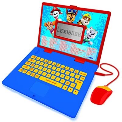 Lexibook , Paw Patrol, Lern- und zweisprachiger Laptop Polnisch/Englisch, Spielzeug für Kind, 124 Aktivitäten, Lernen und Spielen Spiele und Musik, Rot/Blau, JC598PAi17 Lexibook , Paw Patrol, Lern- und zweisprachiger Laptop Polnisch/Englisch, Spielzeug für Kind, 124 Aktivitäten, Lernen und Spielen Spiele und Musik, Rot/Blau, JC598PAi17