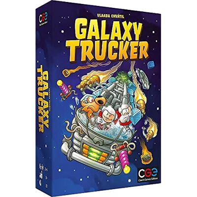 Czech Games Edition CGE Galaxy Trucker Board Game (2nd Edition) English, 8+ Years, 2-4 Players, Family Game, Space, Sci-Fi Czech Games Edition CGE Galaxy Trucker Board Game (2nd Edition) English, 8+ Years, 2-4 Players, Family Game, Space, Sci-Fi