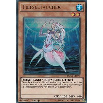 TCG DUSA-DE079 Tiefseetaucher Ultra Rare Deutsch im Set mit Ultrapro Toploader Yugioh TCG DUSA-DE079 Tiefseetaucher Ultra Rare Deutsch im Set mit Ultrapro Toploader Yugioh