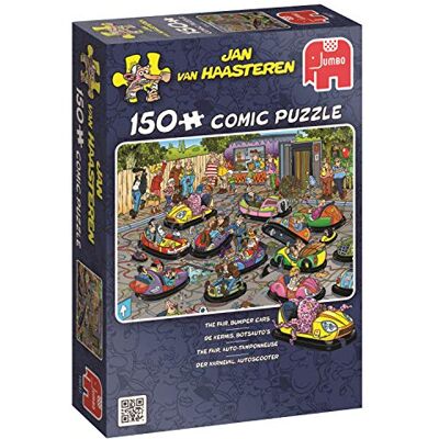 Jumbo Jan Van Haasteren The Fair, Bumper Cars Puzzle, 150 Stück Jumbo Jan Van Haasteren The Fair, Bumper Cars Puzzle, 150 Stück