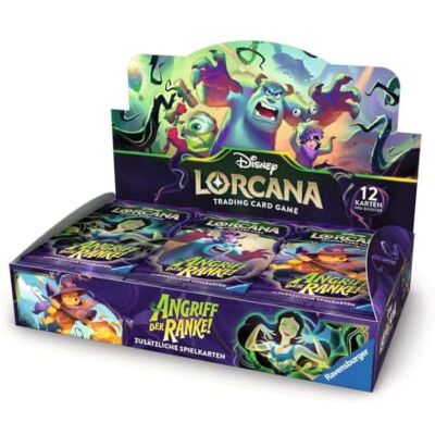 Ravensburger Disney Lorcana TCG: Angriff der Ranke! Booster Display mit 24 Booster Packs (Deutsch) Ravensburger Disney Lorcana TCG: Angriff der Ranke! Booster Display mit 24 Booster Packs (Deutsch)