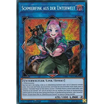 TCG DABL-DE051 Schmierfink aus der Unterwelt Secret Rare Deutsch 1. Auflage im Set mit Ultrapro Toploader Yugioh TCG DABL-DE051 Schmierfink aus der Unterwelt Secret Rare Deutsch 1. Auflage im Set mit Ultrapro Toploader Yugioh