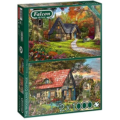 Jumbo Falcon de Luxe The Woodland Cottage 2X 1000 Teile Jumbo Falcon de Luxe The Woodland Cottage 2X 1000 Teile
