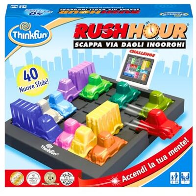 ThinkFun Rush Hour Traffic Jam Logic, Brain & Challenge Game STEM Toys for Boys & Girls Age 8 Years Up 2022 Version ThinkFun Rush Hour Traffic Jam Logic, Brain & Challenge Game STEM Toys for Boys & Girls Age 8 Years Up 2022 Version