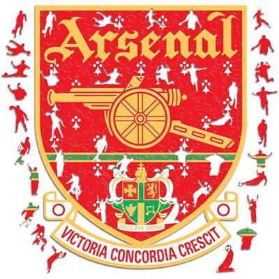 ICONIC Puzzles Arsenal FC Retro Logo Holzpuzzle - Puzzle ICONIC Puzzles Arsenal FC Retro Logo Holzpuzzle - Puzzle