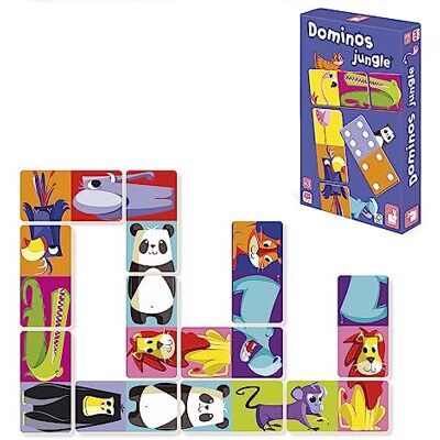 Janod Dominos Jungle Memory- und Zuordnungsspiel 2 Spielebenen 2 bis 4 Spieler Ab 3 Jahre J02771 Janod Dominos Jungle Memory- und Zuordnungsspiel 2 Spielebenen 2 bis 4 Spieler Ab 3 Jahre J02771