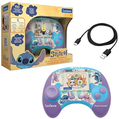 Lexibook , Stitch, Power-Spielekonsole, JCG100Di3 Deutsch/Englisch, Lern-Spielekonsole, 100 Aktivitäten Lexibook , Stitch, Power-Spielekonsole, JCG100Di3 Deutsch/Englisch, Lern-Spielekonsole, 100 Aktivitäten