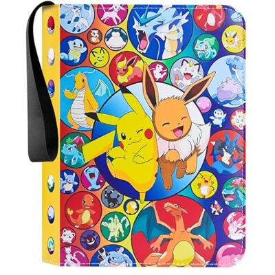 Egmelos Sammelalbum für Pokemon Karten Geschenk Kinder 400 Karten Kapazität Sammelkarten Album, Sammelmappe, Ordner, 50 Seiten Kapazität, Geschenk für Kinder Egmelos Sammelalbum für Pokemon Karten Geschenk Kinder 400 Karten Kapazität Sammelkarten Album, Sammelmappe, Ordner, 50 Seiten Kapazität, Geschenk für Kinder