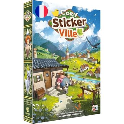 Asmodee Cozy Stickerville – Unexpected Games – kooperatives Erzählspiel Legacy – ab 8 Jahren – personalisierbar – französische Version Asmodee Cozy Stickerville – Unexpected Games – kooperatives Erzählspiel Legacy – ab 8 Jahren – personalisierbar – französische Version