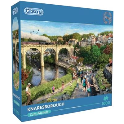 Gibsons Puzzle Knaresborough 1000 Teile rustikale Landschaft Gibsons Puzzle Knaresborough 1000 Teile rustikale Landschaft