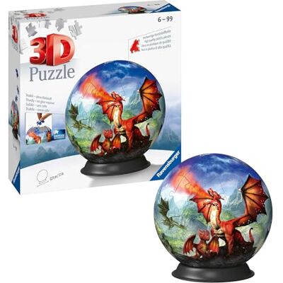Ravensburger 3D Puzzle 11565 Puzzle-Ball Mystische Drachen Puzzeln in DREI Dimensionen nach Motiv oder Zahlen für Erwachsene und Kinder ab 6 Jahren Ravensburger 3D Puzzle 11565 Puzzle-Ball Mystische Drachen Puzzeln in DREI Dimensionen nach Motiv oder Zahlen für Erwachsene und Kinder ab 6 Jahren