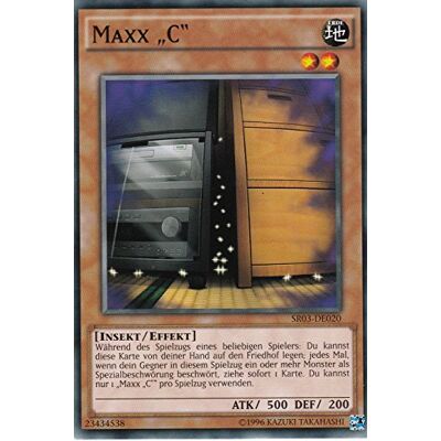 Konami SR03-DE020 Maxx „C“ Common DE im Set mit Ultrapro Toploader Yugioh Konami SR03-DE020 Maxx „C“ Common DE im Set mit Ultrapro Toploader Yugioh
