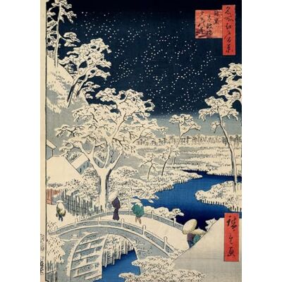 Grafika Puzzle 1000 Teile Utagawa Hiroshige Drum Bridge at Meguro and Sunset Hill, 1857 Grafika Puzzle 1000 Teile Utagawa Hiroshige Drum Bridge at Meguro and Sunset Hill, 1857
