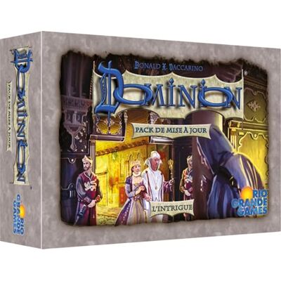 Asmodee Dominion: L'Intrigue – Rio Grande Games – Update-Pack für die 1. Edition – Neue Karten der zweiten Edition – ab 14 Jahren – 2 bis 6 Spieler – 30 Minuten – französische Version Asmodee Dominion: L'Intrigue – Rio Grande Games – Update-Pack für die 1. Edition – Neue Karten der zweiten Edition – ab 14 Jahren – 2 bis 6 Spieler – 30 Minuten – französische Version