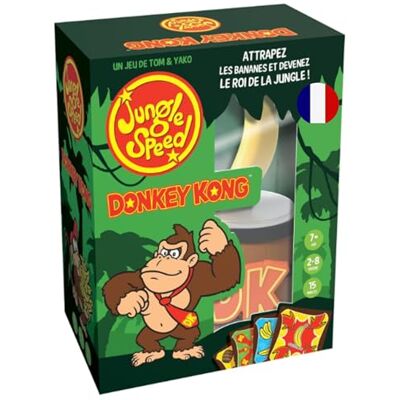 Asmodee Jungle Speed Donkey Kong – schnelles Geschicklichkeitsspiel für Kinder und Erwachsene, ab 8 Jahren, 2 bis 10 Spieler, Spieldauer: 15 Minuten, französische Version Asmodee Jungle Speed Donkey Kong – schnelles Geschicklichkeitsspiel für Kinder und Erwachsene, ab 8 Jahren, 2 bis 10 Spieler, Spieldauer: 15 Minuten, französische Version