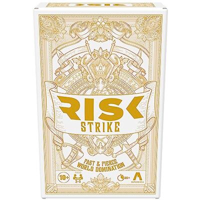Hasbro Risk Strike Karten ab 10 Jahren und Würfelspiel, Schnellspiel-Strategie-Kartenspiel für 2-5 Spieler, 20 Min. Durchschnitt, Familienspiele, Partyspiele Hasbro Risk Strike Karten ab 10 Jahren und Würfelspiel, Schnellspiel-Strategie-Kartenspiel für 2-5 Spieler, 20 Min. Durchschnitt, Familienspiele, Partyspiele